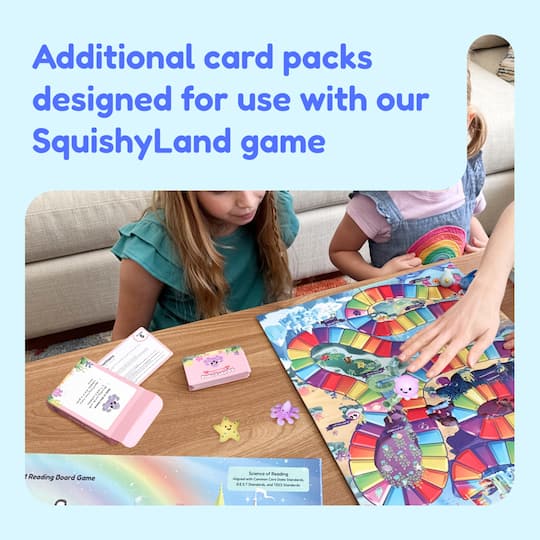 The Fidget Game Grade 3-5 Squishyland Expansion Cards Board Game Set